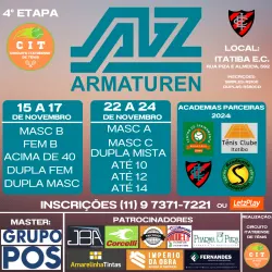 Circuito Itatibense de tênis - Etapa 4 - Itatiba EC - Acima de 40 anos