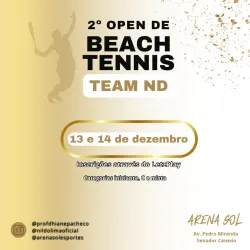 2 Open de Beach Tennis INTERNO - TEAM ND - Mista iniciante