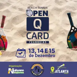 Open Q CARD FRANQUIAS de Beach Tennis Atlanta Sports