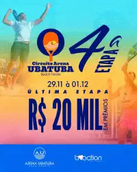 4ª Etapa Circuito Arena Ubatuba de Beach Tennis 2024 - Mista B
