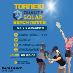 1º TORNEIO QUALITY SOLAR DE BEACH TENNIS - CAT C - MASCULINO
