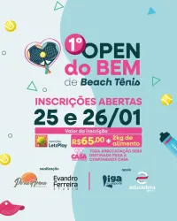 Open Pelo Bem - Torneio de Beach Tennis  - FEMININO D