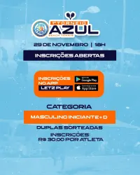 1º Torneio Novembro Azul - MASCULINO INICIANTE + D / C