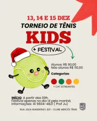 Torneio e festival de tênis kids 