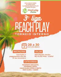 3° LIGA BEACH PLAY ARENA - FEM INICIANTE