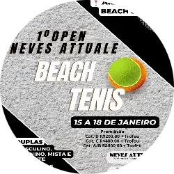 1° OPEN NEVES ATTUALE, GARDEN BEACH TENNIS - 1º iniciante 18:00 hrs