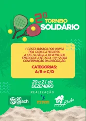 2º TORNEIO SOLIDÁRIO DE BEACH TENNIS - MISTO C/D