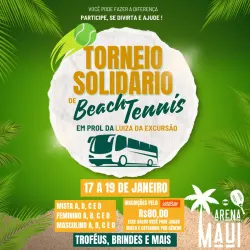 TORNEIO SOLIDARIO DE BEACH TENNIS - EM PROL DA LUIZA DA EXCURSÃO  - Feminino C