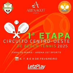 Circuito Centro-Oeste de Beach Tennis - Etapa Pará de Minas - Mista C