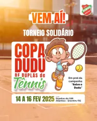 Copa DUDU de duplas - Apoiador Virtual - Contribuição voluntária