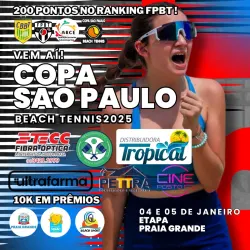 CBBT100/FPBT200 - Copa São Paulo de Beach Tennis - Etapa Praia Grande - Dupla Feminina C