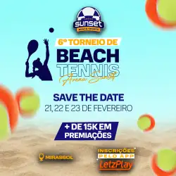 6º Torneio Arena Sunset de Beach Tennis - FEMININO B.