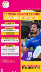 1° Open de Beach Tennis Leal Beach Sports / 2025 - Pro - Masculina PRO