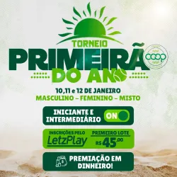 TORNEIO PRIMEIRÃO DO ANO.  - Masculino iniciante/intermediario 9:00