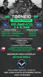 Torneio Relâmpago Arena Taniguthi  - Masculino Iniciante