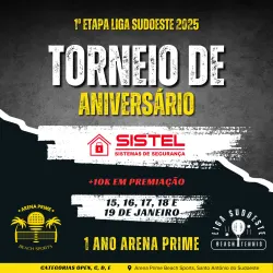 TORNEIO SISTEL SEGURANÇA DE ABERTURA LIGA SUDOESTE DE BEACH TENNIS 2025 - SIMPLES MACULINO E/D