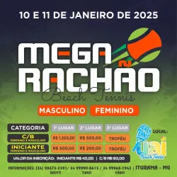 Mega Rachão de Beach tênis  - Iniciante/D (Masculino)
