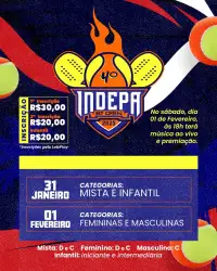 4º INDEPA BT OPEN (TORNEIO INTERNO)  - MASCULINA C
