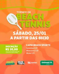 Torneio de Beach Tennis - Verão Unimed 2025 - Mista C/D