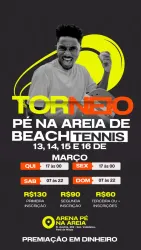 1º PÉ NA AREIA OPEN DE BEACH TENNIS