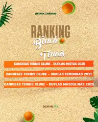 Ranking Candeias Tennis Clube Dupla Mista-2025