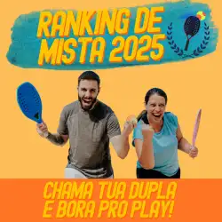 RANKING DUPLAS MISTAS | 5ª Rodada | SAND SERIES 600 - SUNSET - Categoria Única