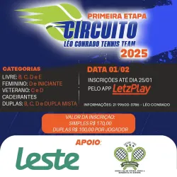 Circuito Léo Conrado Tennis Team Primeira etapa 2025 - Livre C