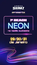 1° BEACH NEON ARENA SUN7 SPORTS - MASCULINA OURO
