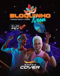 Bloquinho Neon Torneio de Beach Tennis - Bloquinho Neon Torneio de Beach Tennis Prata (C) Masculina