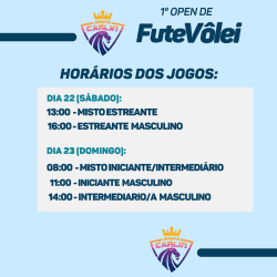 1° OPEN de Futevolei Arena Carlin - Intermediario Masculino