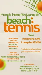 1º TORNEIO INTERNO PLAY LOUNGE - FEMININO C+D