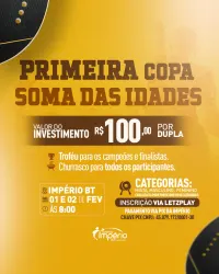 1°COPA SOMA DE IDADES - CATEGORIA FEMININO 50+
