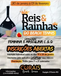 REI E RAINHA BEACH TENNIS - FEMININO D