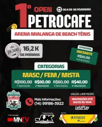 1º OPEN PETROCAFE ARENA MIALANGA BEACH TENNIS JK300 - MISTA B