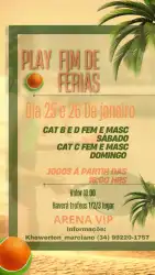 PLAY FIM DE FÉRIAS  - CAT B MASCULINO