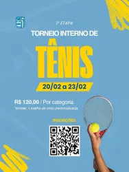 1ª TORNEIO INTERNO TÊNIS 2025 - Masculino D