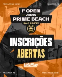 1º OPEN ARENA PRIME BEACH  - masculino iniciante