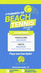 1º Torneio de Beach Tennis Ribeiro Beach - MASCULINA INICIANTE