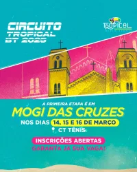 1ª Etapa Circuito Tropical BT 2025 Mogi das Cruzes - Masculina Iniciante