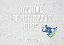 Ranking Beach Tennis Masculino  2025 S.R. 25 de Abril