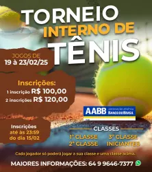Torneio Interno AABB 2025 1 ª Etapa. - 1ª Classe