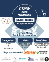 2° Open AB/AS ODONTOLOGIA Beach Tennis 2025 - MASCULINO B
