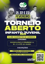 Torneio Aberto Infanto Juvenil de Tênis Clube Campestre de Varginha - MASCULINO B