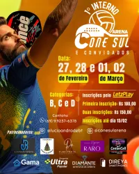 1° Torneio Interno Arena Cone Sul e Convidados - Masculino C