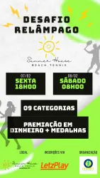 DESAFIO RELÂMPAGO SUMMER HOUSE BEACH TENNIS - FEMININA ABERTA