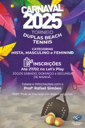 Torneio a Fantasia de Beach Tênis 2025 EXCLUSIVO PARA ASSOCIADOS - Mista