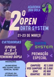 2° Data System Open de Tênis  - CATEGORIA A