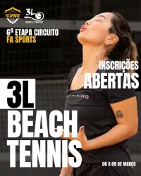 6ª Etapa Circuito FA Sports 2025 -  3L de Beach Tennis (Uberlândia - MG) - Dupla Masculino D