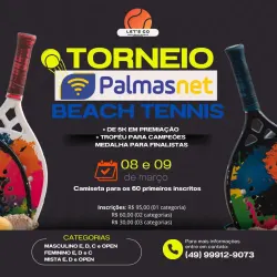 Torneio Palmasnet de Beach Tennis  - MASCULINO C