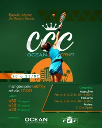 Torneio CCC de Beach Tennis etapa: Ocean vistos, passaporte e imigraçao. - Masculina OPEN